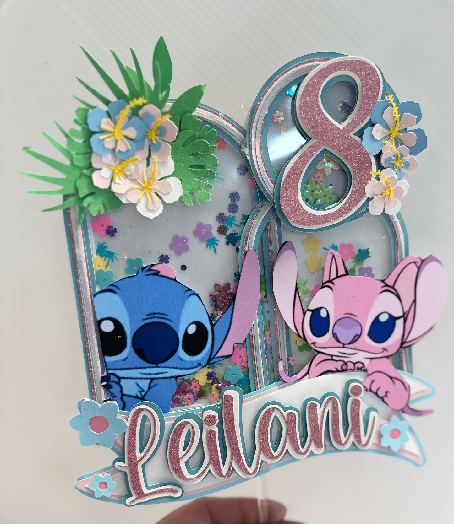 Stitch and Angel Cake Topper