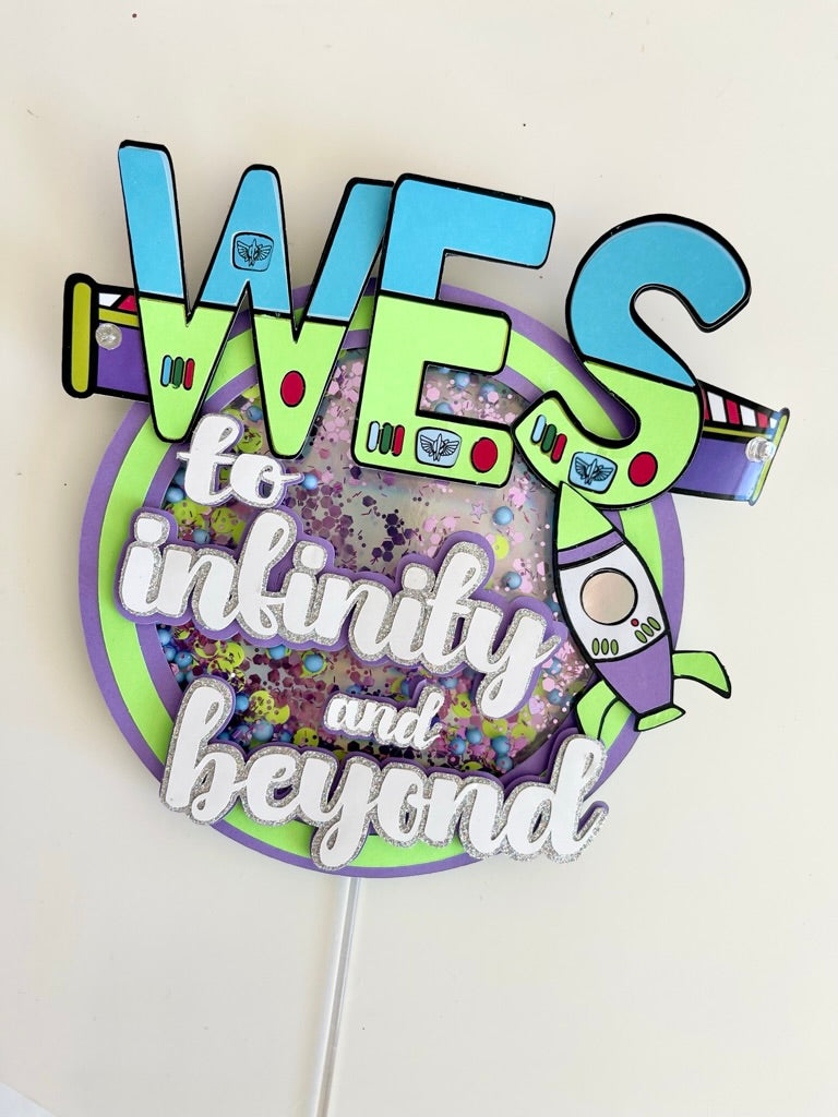 Toy Story Cake Topper | Buzz Lightyear "Two Infinity" Birthday | Sullycelebrates