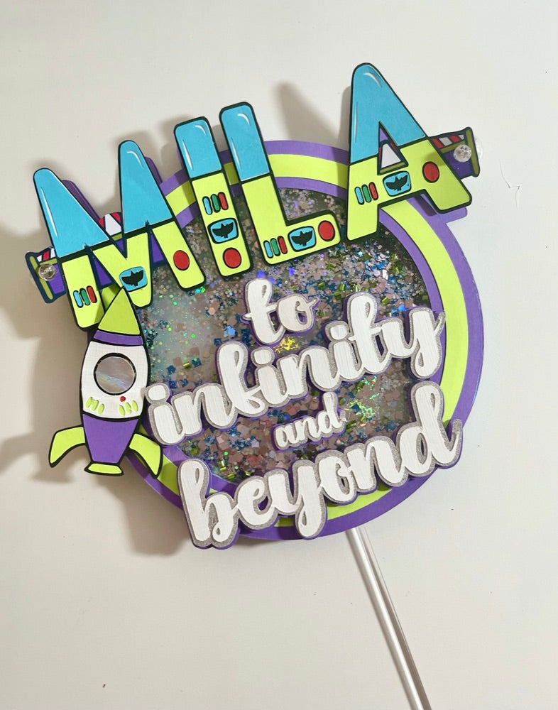 Toy Story Cake Topper | Buzz Lightyear "Two Infinity" Birthday | Sullycelebrates