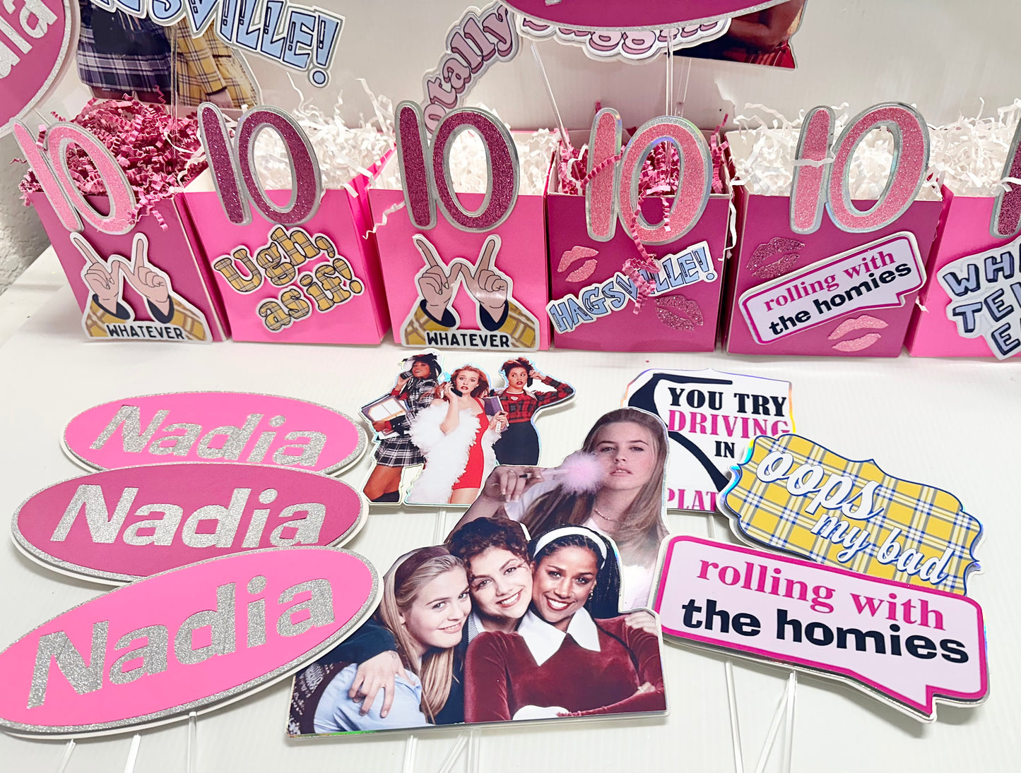 Clueless Movie 90s Theme Party Centerpieces