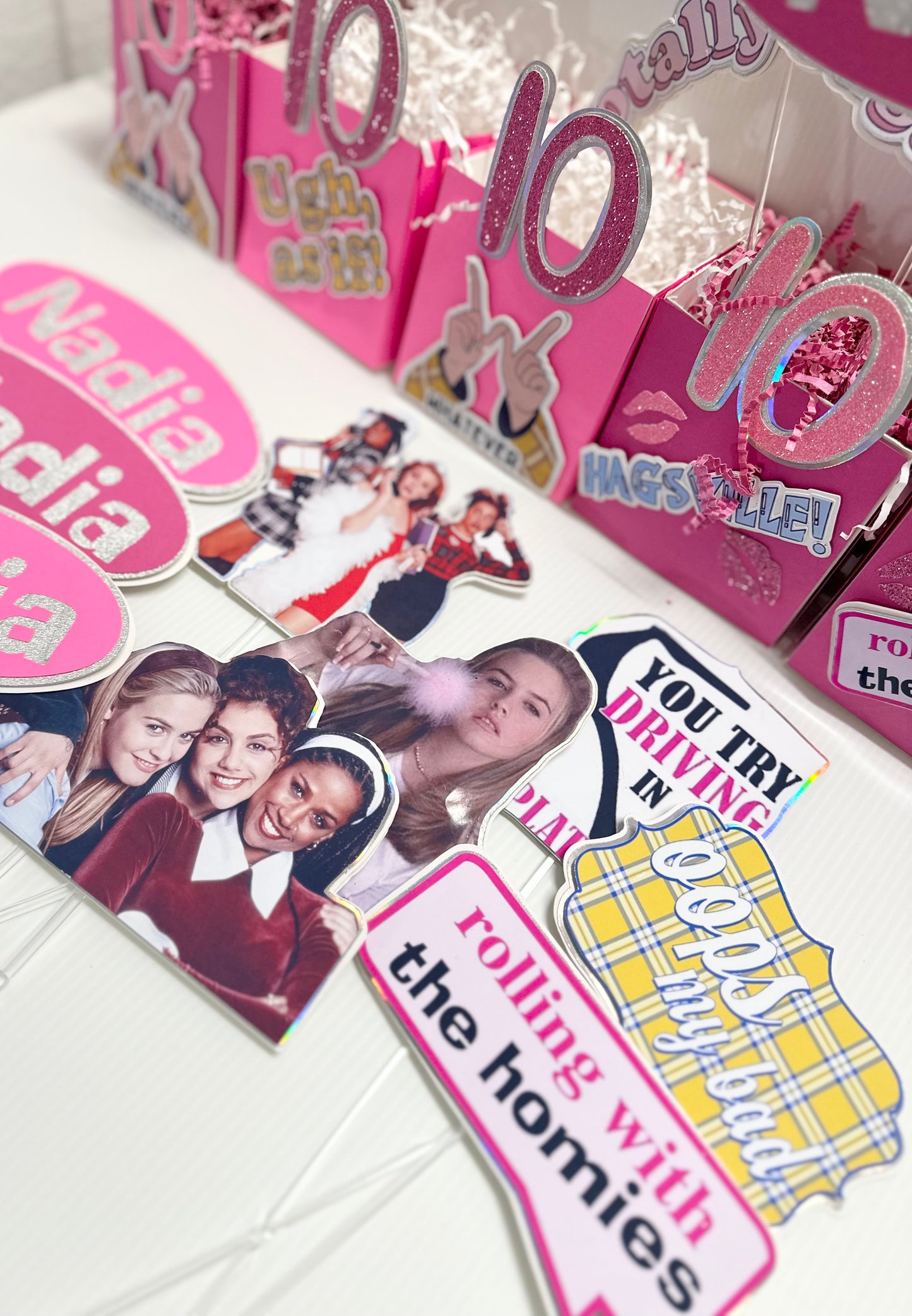 Clueless Movie 90s Theme Party Centerpieces