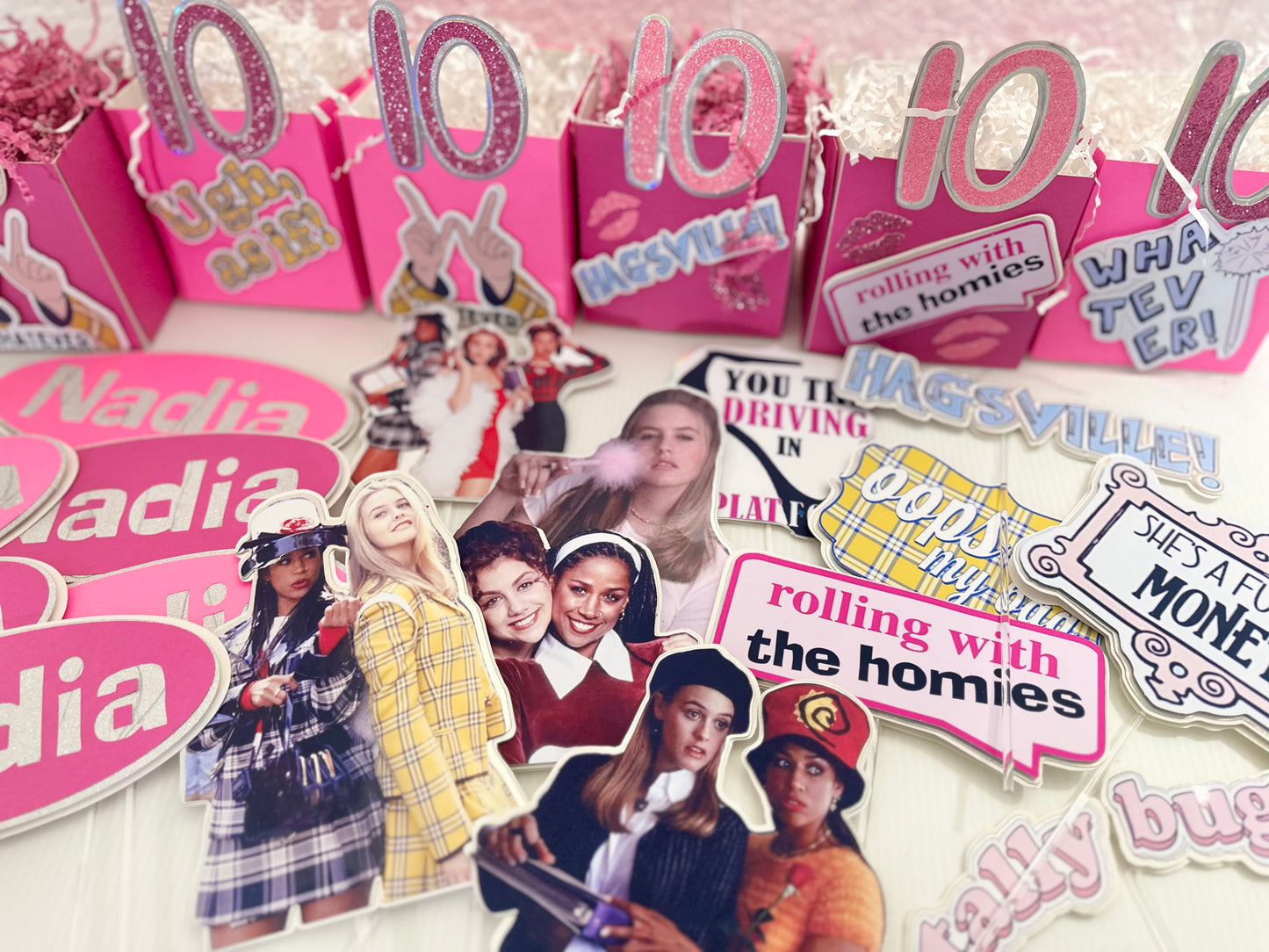 Clueless Movie 90s Theme Party Centerpieces