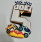 Monster Truck Birthday Number Cutout: Racing Party Centerpiece