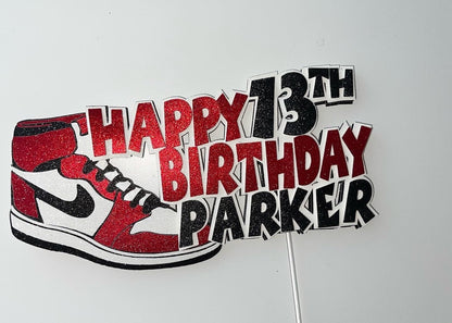 Sneaker Theme Cake Topper