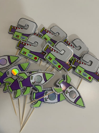 Toy story inspired cupcake toppers