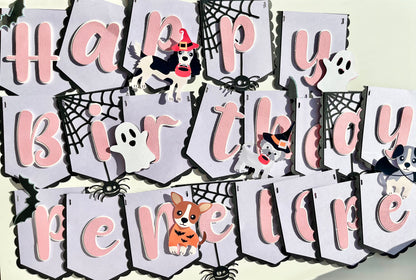 Halloween Birthday Banner