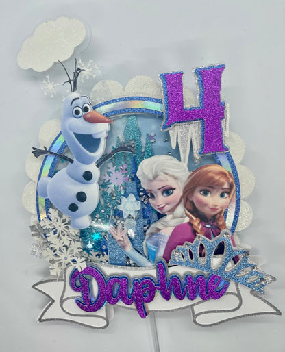 Frozen theme cake topper