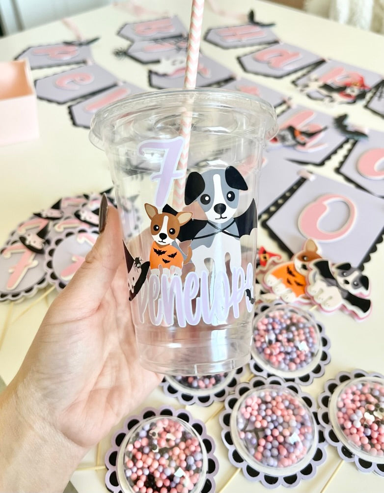 Halloween Dog Theme Party Favor Cups