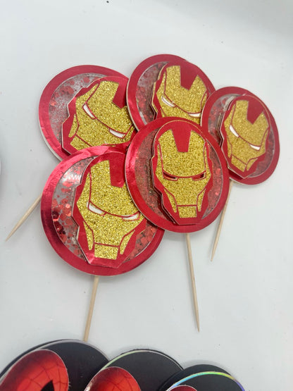 Superhero cupcake toppers