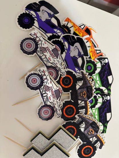 Monster Jam Cupcake Toppers