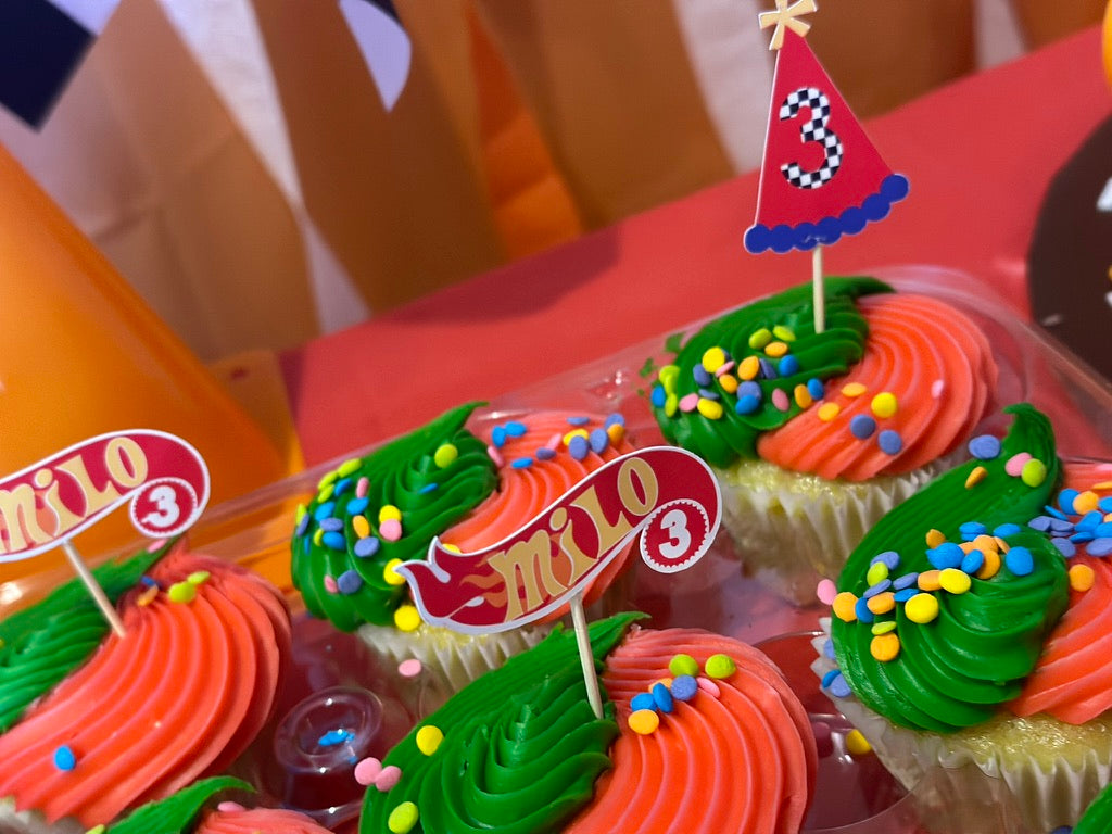 Hotwheels cupcake Toppers