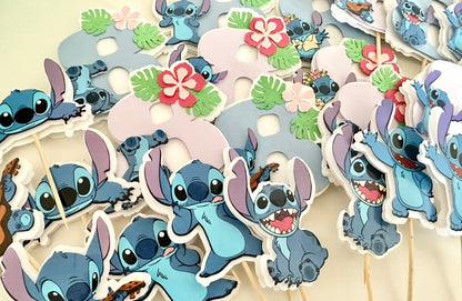 Lilo & Stitch Theme Cupcake Toppers