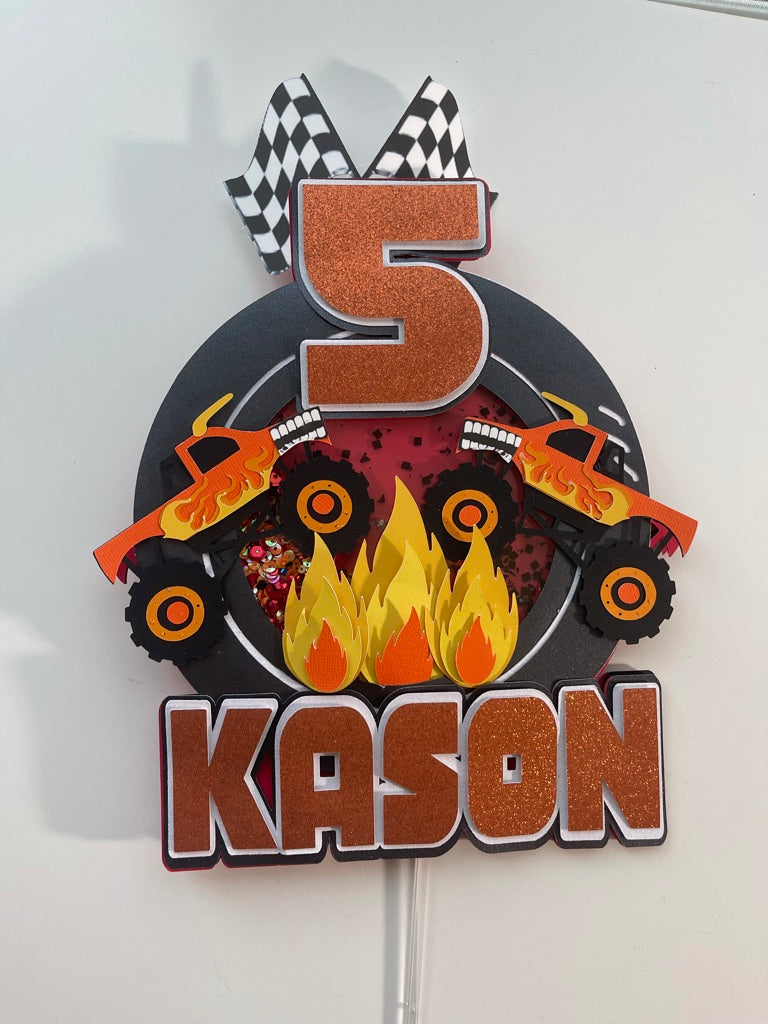 Monster Jam Cake Topper