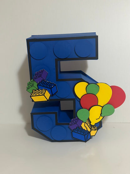 Lego Inspired 3D Letters and Numbers