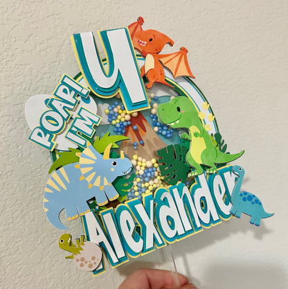 Dinosaur Birthday Cake Topper