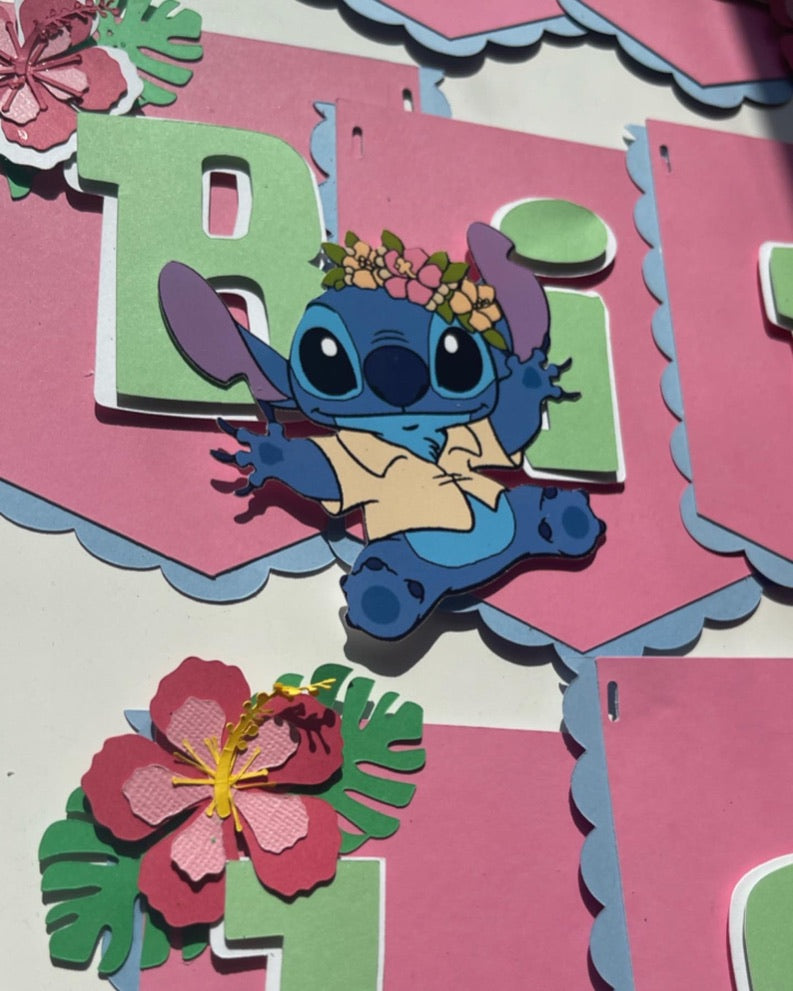 Lilo and Stitch Birthday Banner