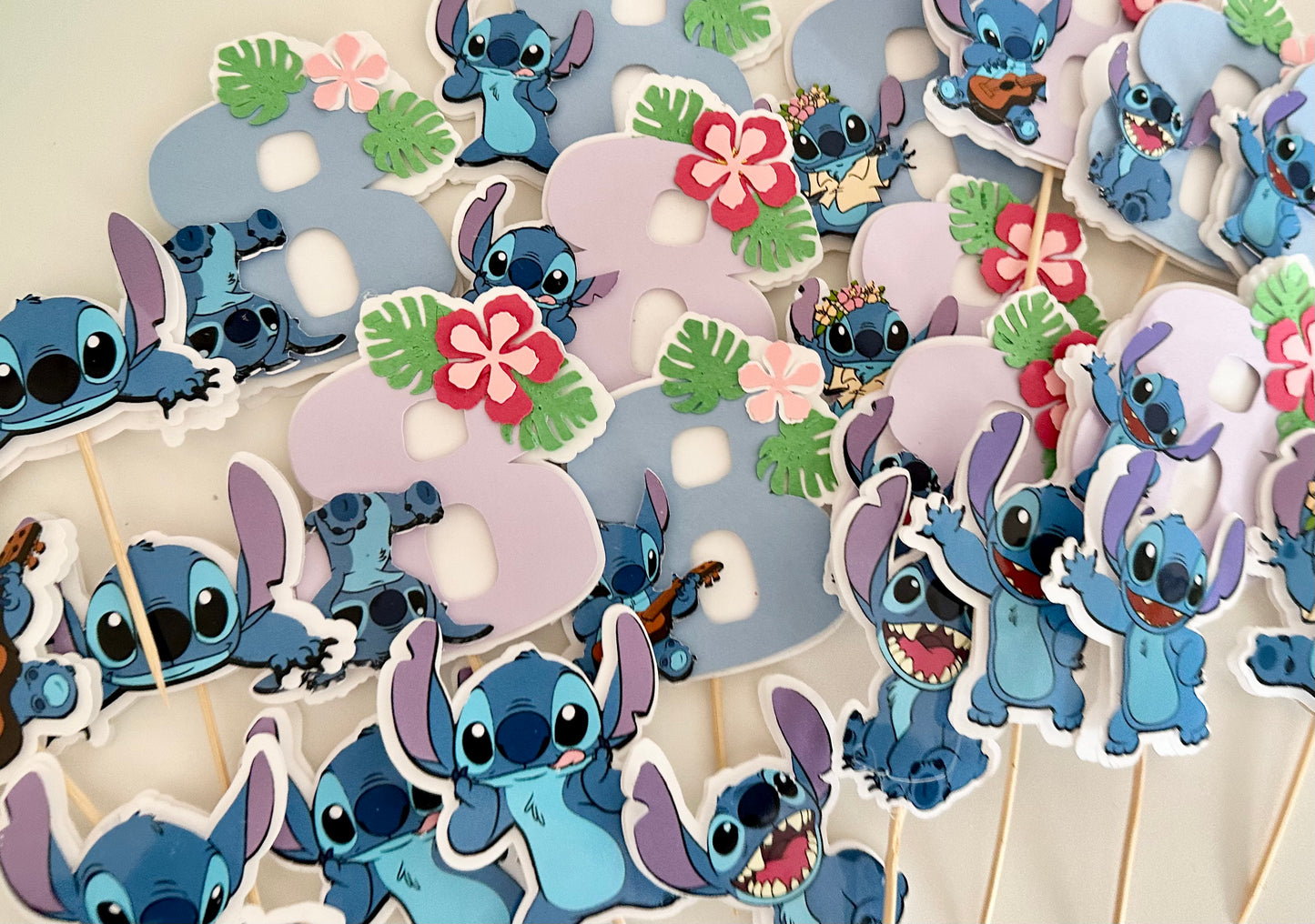 Lilo & Stitch Theme Cupcake Toppers