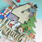 Christmas Tea Party Birthday Cake Topper