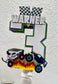 Monster Truck Birthday Number Cutout: Racing Party Centerpiece