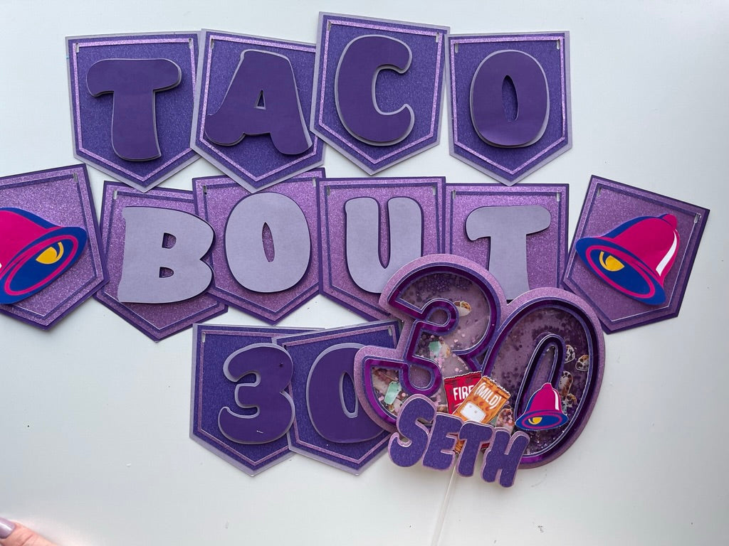 Taco Bell Birthday Banner