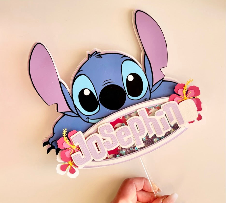 Stitch Theme Cake topper