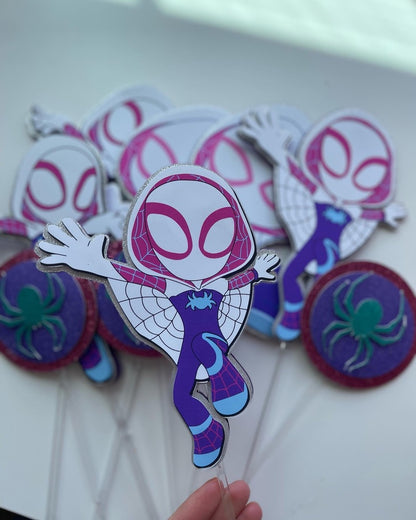 Ghost spider Gwen centerpieces