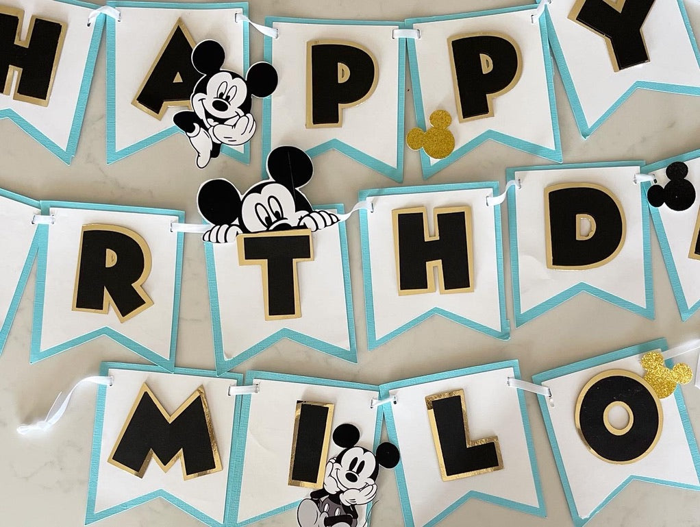 Mickey Mouse  Birthday Banner