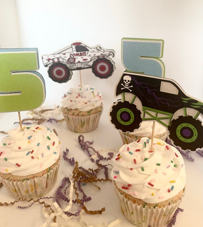 Monster Jam Cupcake Toppers