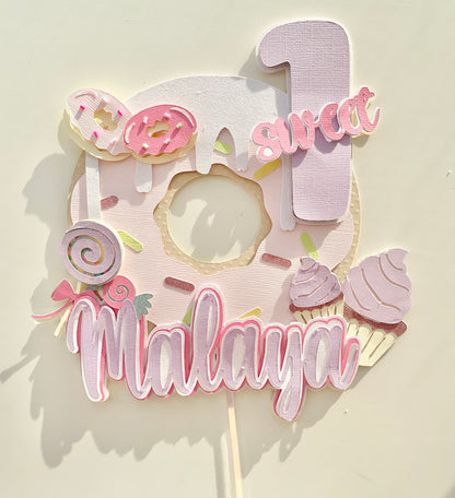 Sweet one Cake Topper