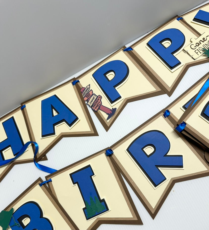 Bass Pro Shops Theme Birthday Banner