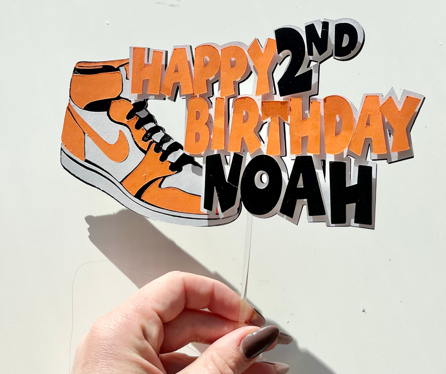 Sneaker Theme Cake Topper