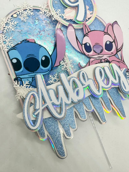 Stitch and Angel Cake Topper