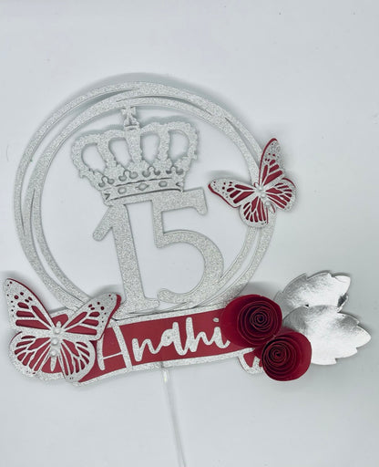 Quinceañera Cake Topper 15th Birthday