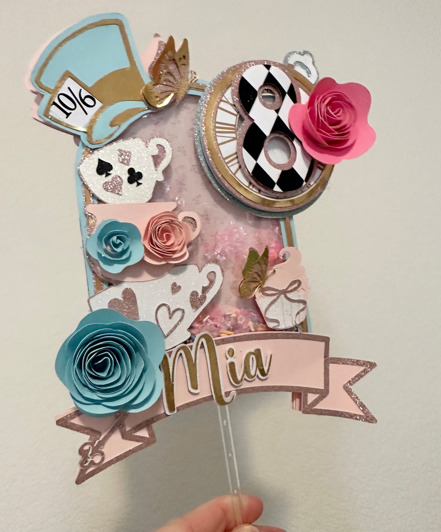 Alice in Wonderland Tea Party Cake Topper