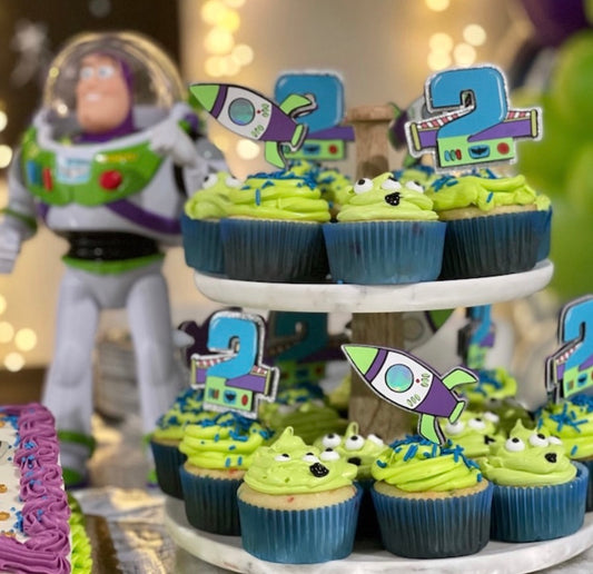 Toy story inspired cupcake toppers