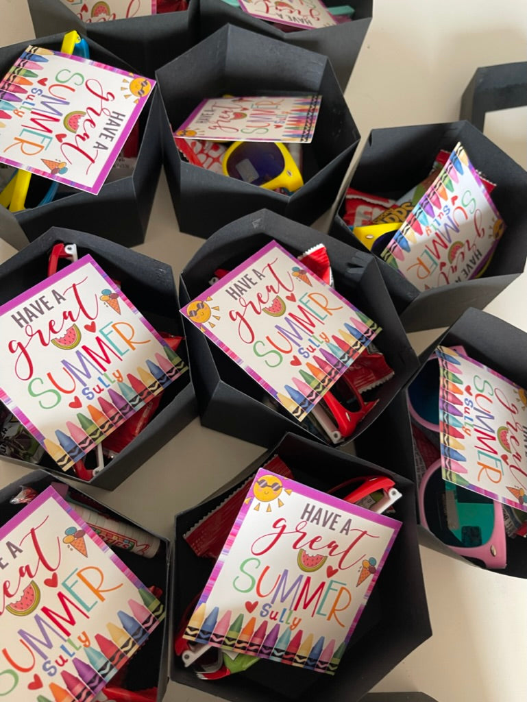 Kindergarten PreK Graduation Cap Favor Boxes