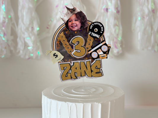 3 Thang/notorious one cake topper