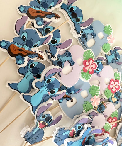 Lilo & Stitch Theme Cupcake Toppers