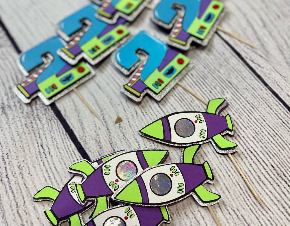 Toy story inspired cupcake toppers