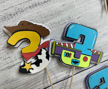 Toy story inspired cupcake toppers