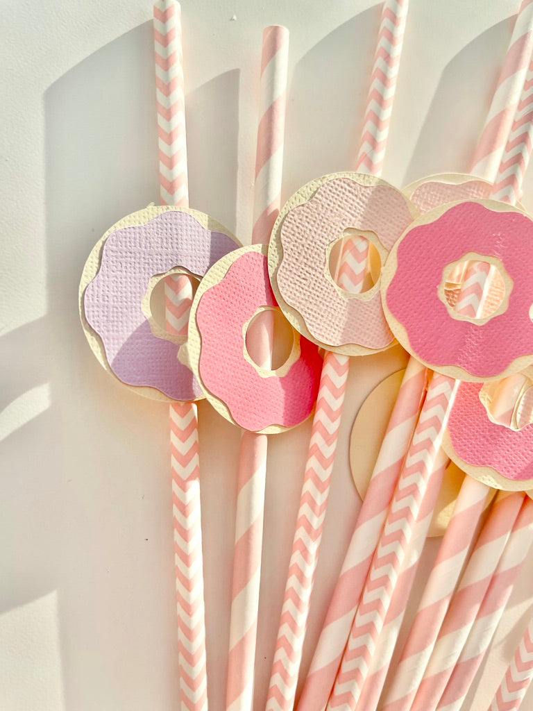 Sweet one straw party favors