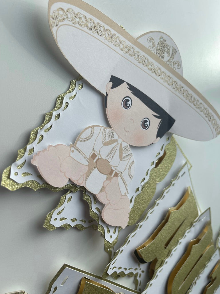 Charro theme birthday/ baptism banner