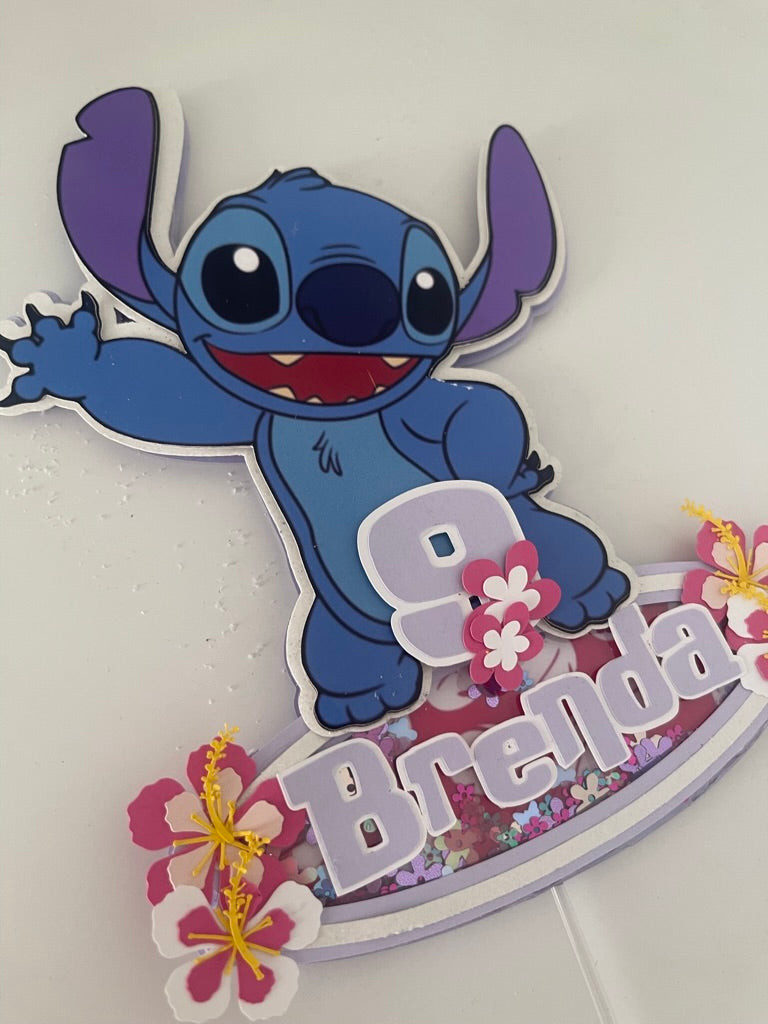 Stitch Theme Cake topper