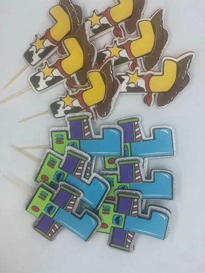 Toy story inspired cupcake toppers