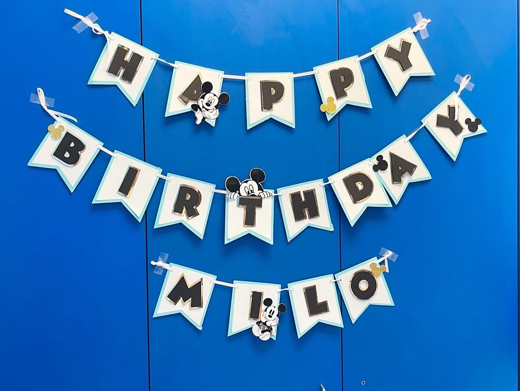 Mickey Mouse  Birthday Banner