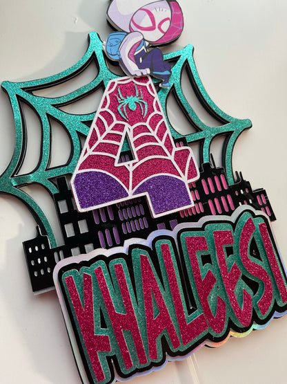 Spider Gwen Ghost Spider Cake Topper