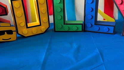 Lego Inspired 3D Letters and Numbers