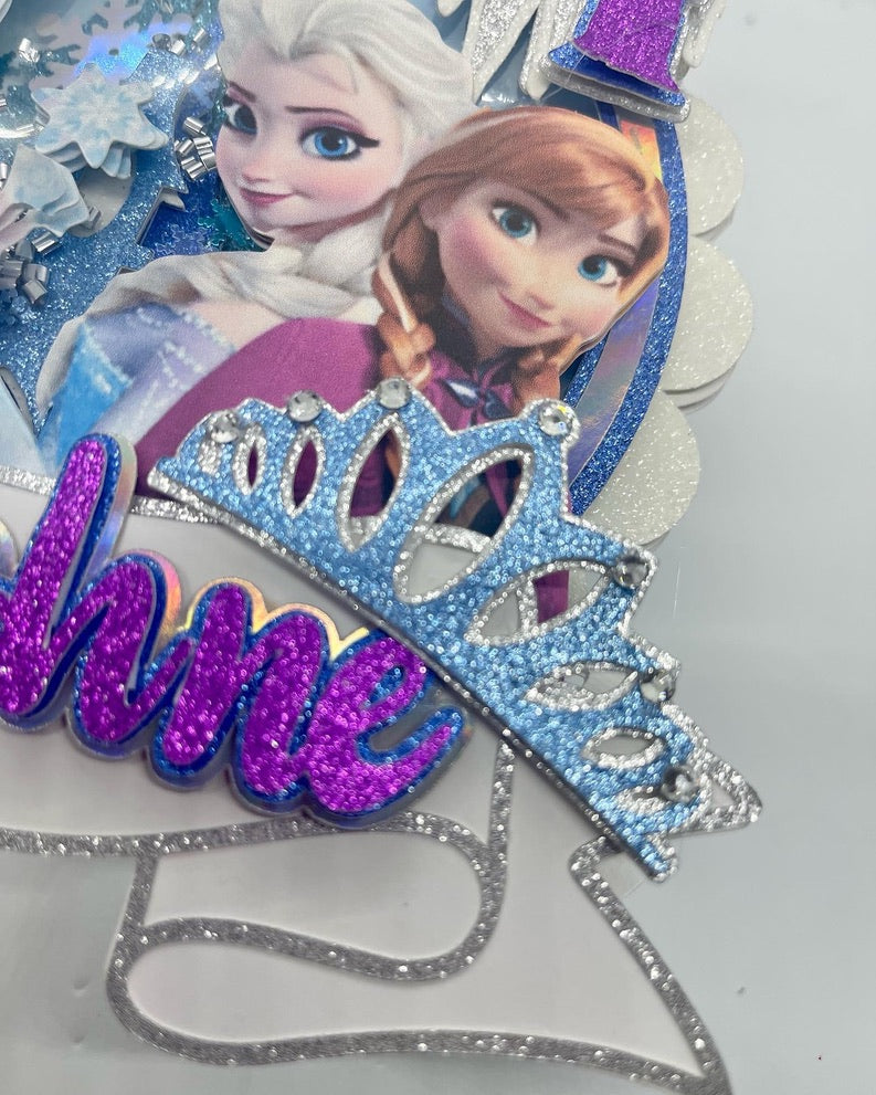 Frozen theme cake topper