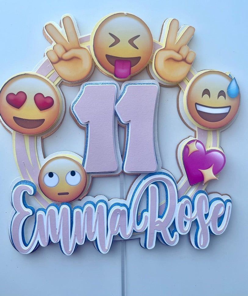 Emoji Theme Cake Topper