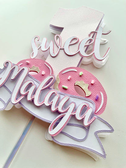 Sweet One Donut Cake Topper